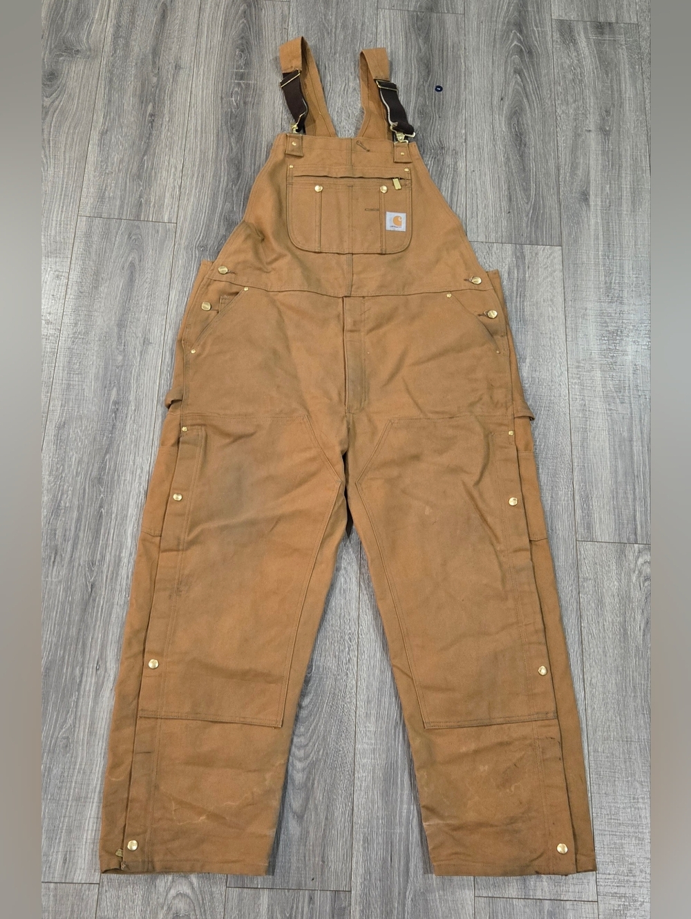 Carhartt Brown Duck Bib Overalls